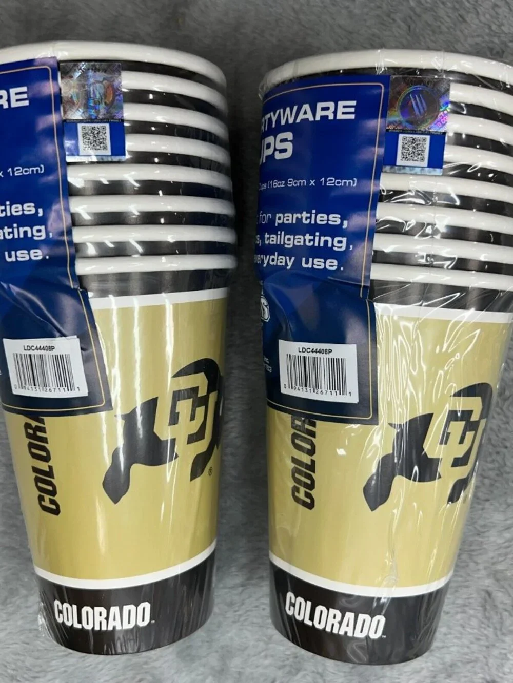 Colorado Buffaloes 16pcs Party Cups 16oz Disposable Duck House NCAA Merch